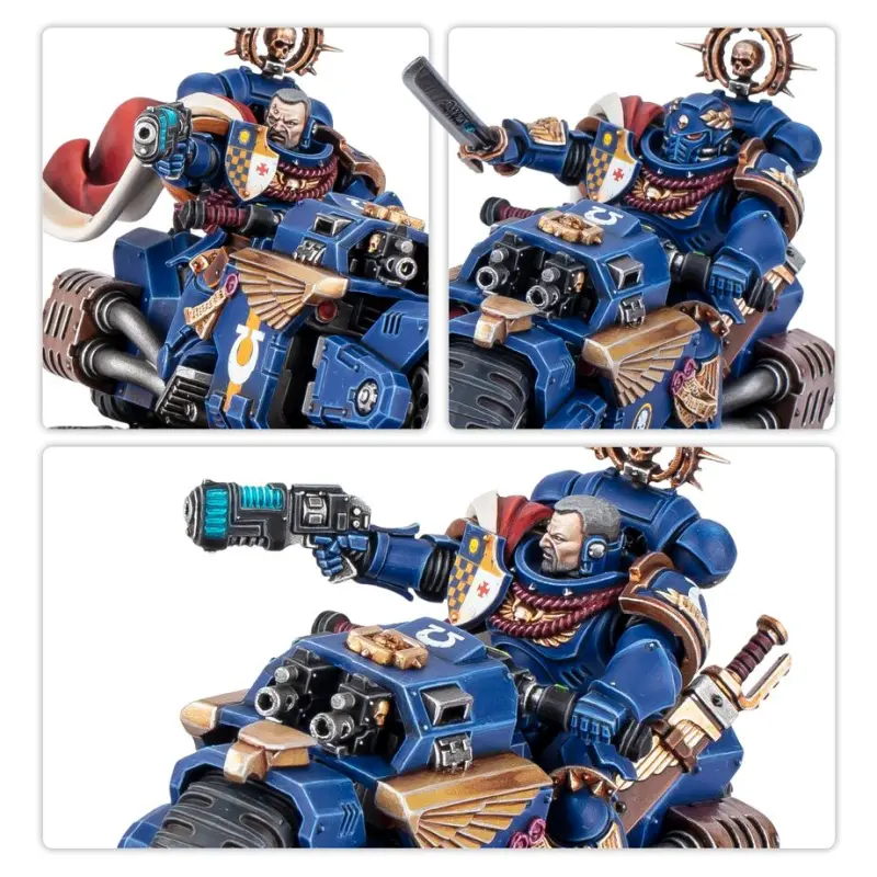 Captain on bike, space marines, warhammer 40k, games workshop, model 48-113