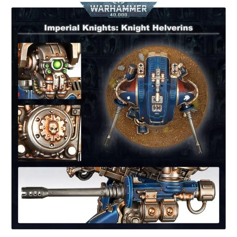 Imperial knights: knight armigers, warhammer 40000, games workshop, model 54-20