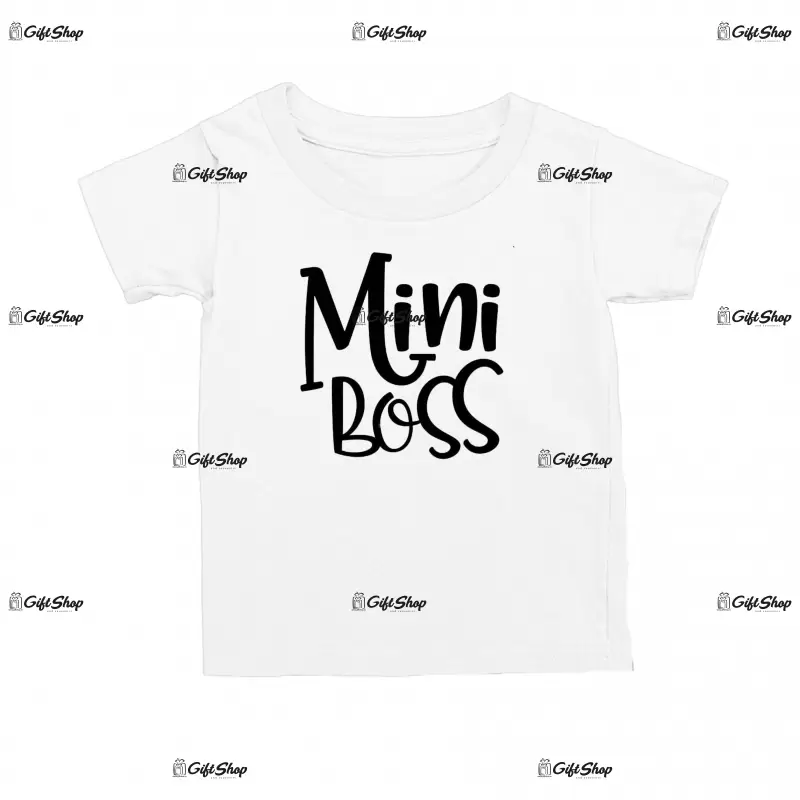 Mini boss, tricou cu mesaj