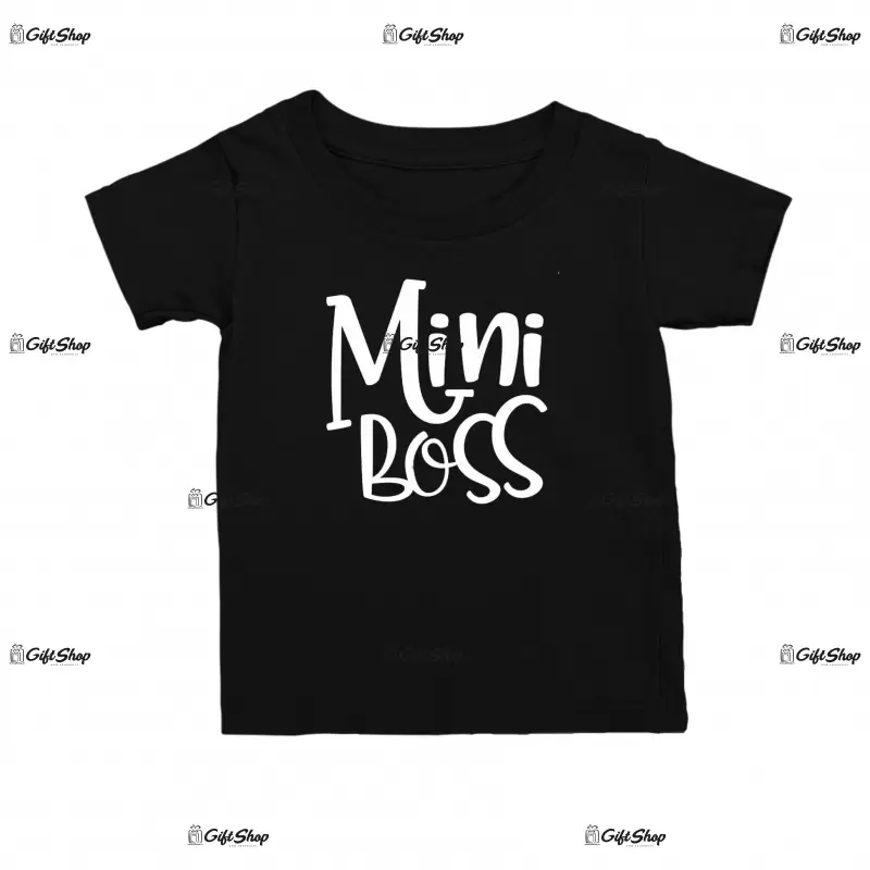 Mini boss, tricou cu mesaj