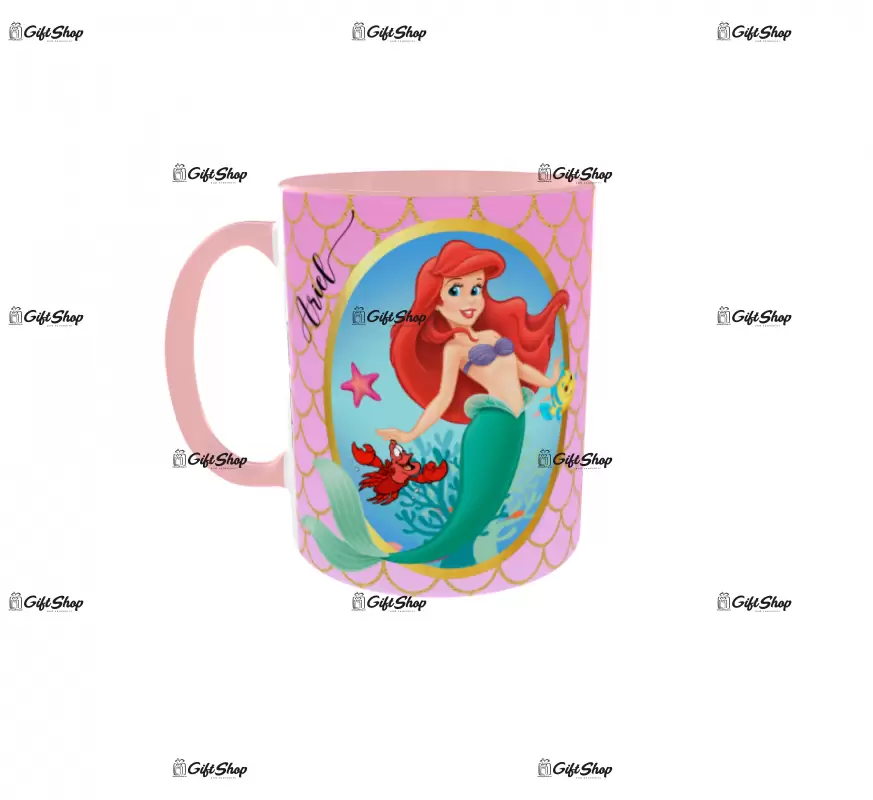 Little mermaid, cana ceramica, 330ml, model 4