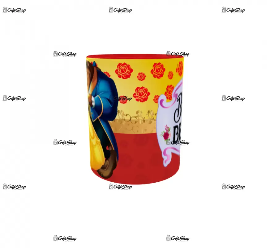 Beauty and the beast, cana din ceramica, 330ml, model 1