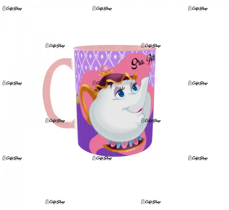 Beauty and the beast, cana din ceramica, 330ml, model 2