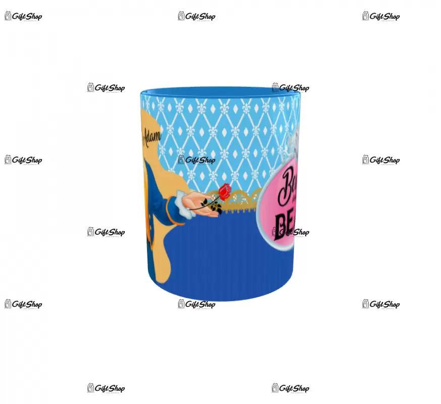 Beauty and the beast, cana din ceramica, 330ml, model 4