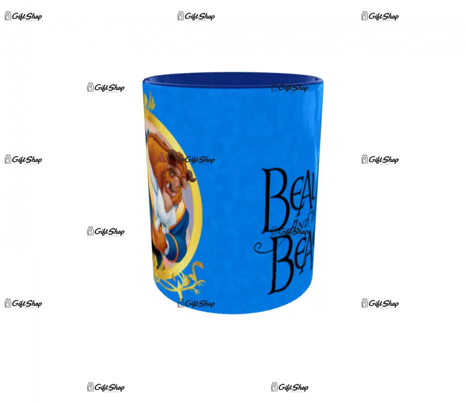 Beauty and the beast, cana din ceramica, 330ml, model 7