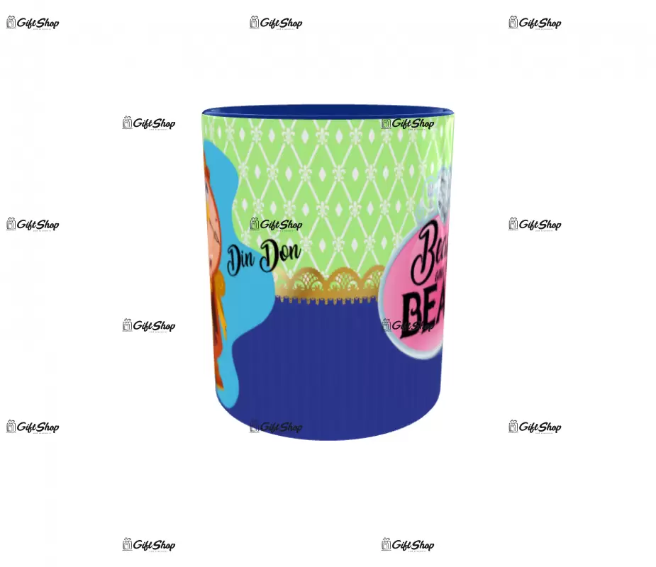 Beauty and the beast, cana din ceramica, 330ml, model 9