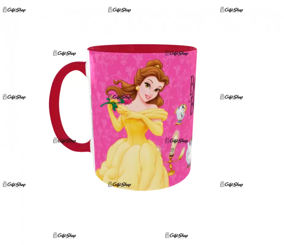 Beauty and the beast, cana din ceramica, 330ml, model 10