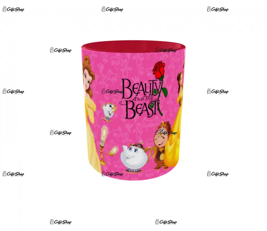 Beauty and the beast, cana din ceramica, 330ml, model 10