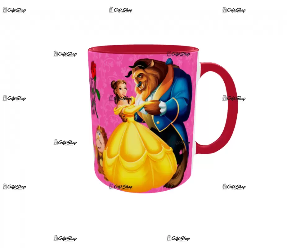 Beauty and the beast, cana din ceramica, 330ml, model 10