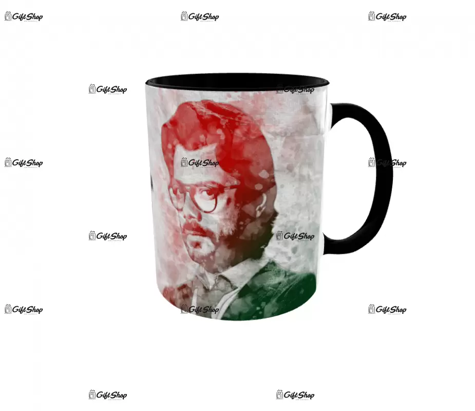 La casa de papel, cana din ceramica, 330ml, model 5