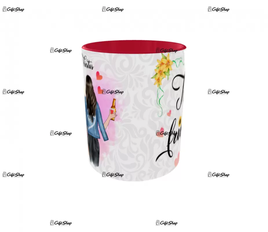 True friends, cana din ceramica, 330ml, model 1