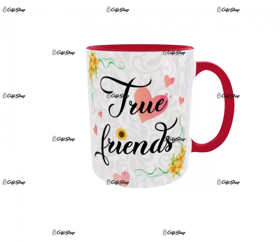 True friends, cana din ceramica, 330ml, model 1