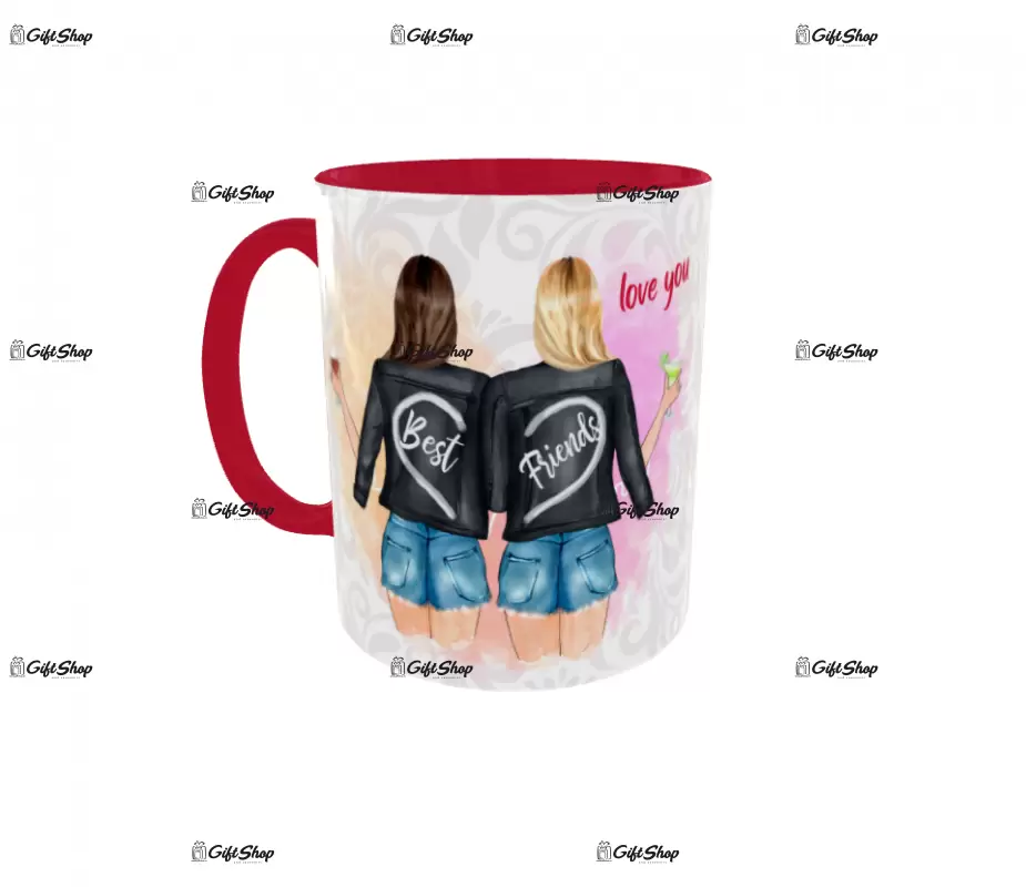 Best friends, cana din ceramica, 330ml, model 6
