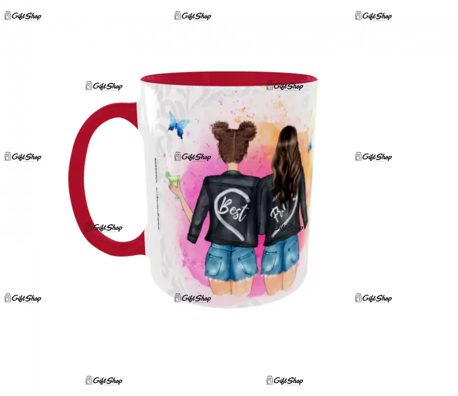 Best friends, cana din ceramica, 330ml, model 7