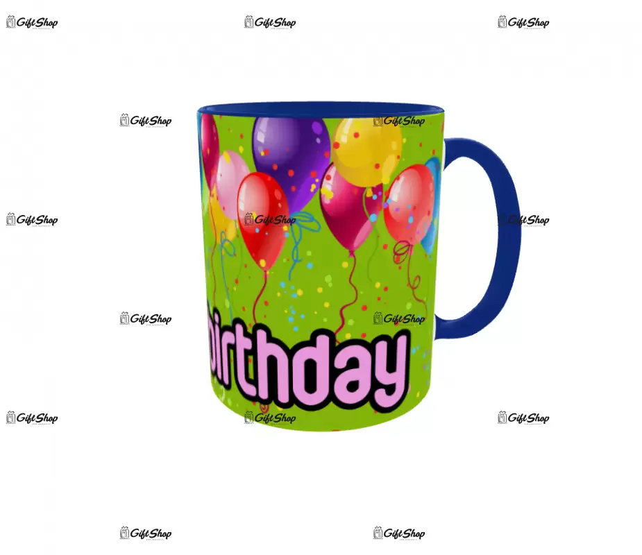 Happy birthday, cana din ceramica, 330ml, model 1