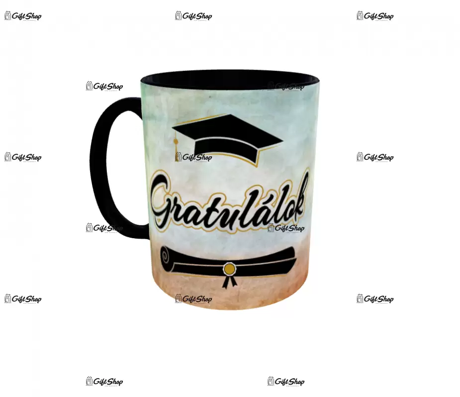 Gratulálok, cana din ceramica, 330ml, model 3