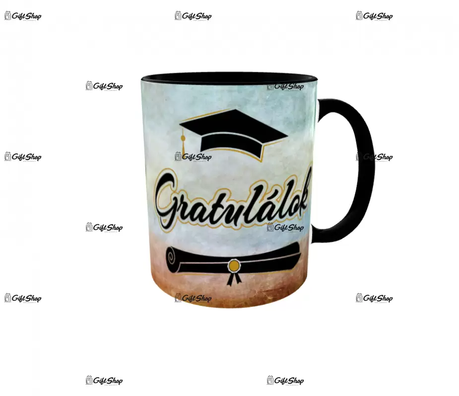 Gratulálok, cana din ceramica, 330ml, model 3