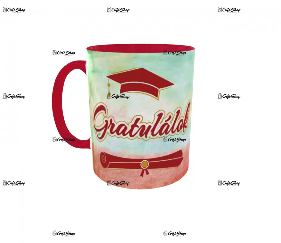 Gratulálok, cana din ceramica, 330ml, model 4