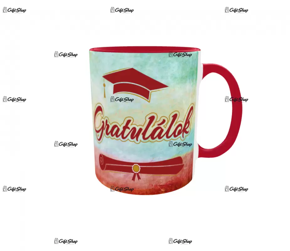 Gratulálok, cana din ceramica, 330ml, model 4