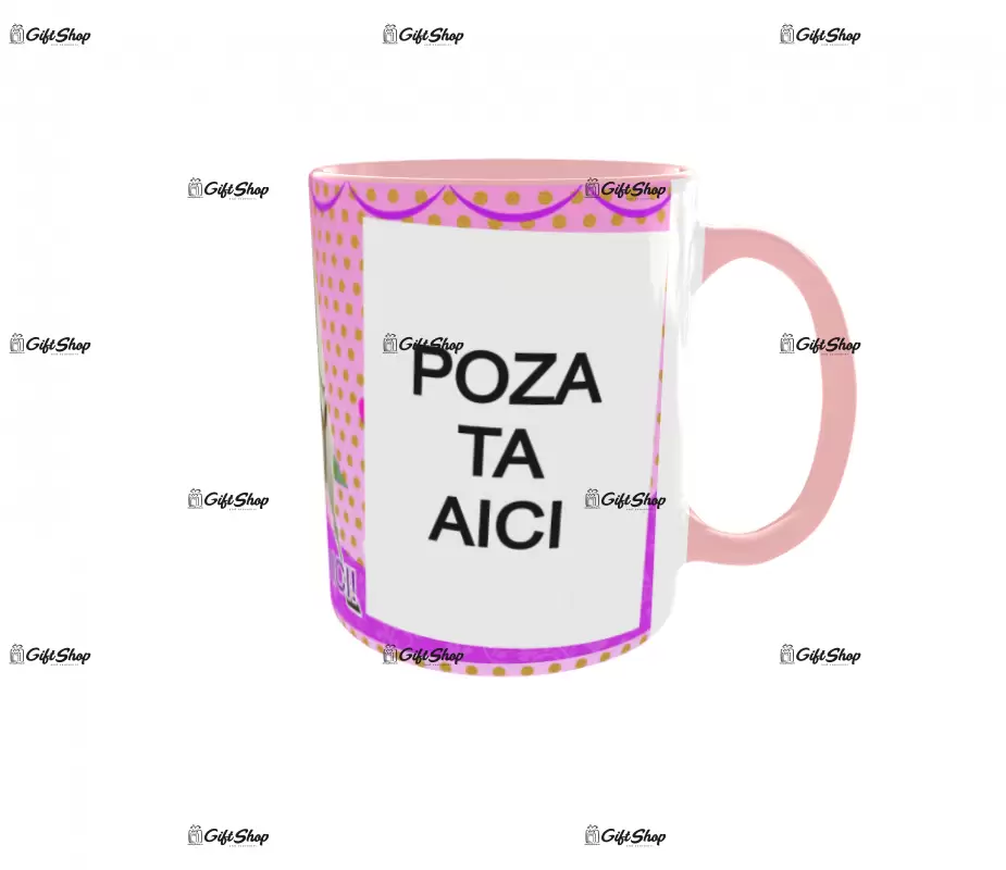 Rapunzel, model 8, cana din ceramica, 330ml, personalizata cu poza si text