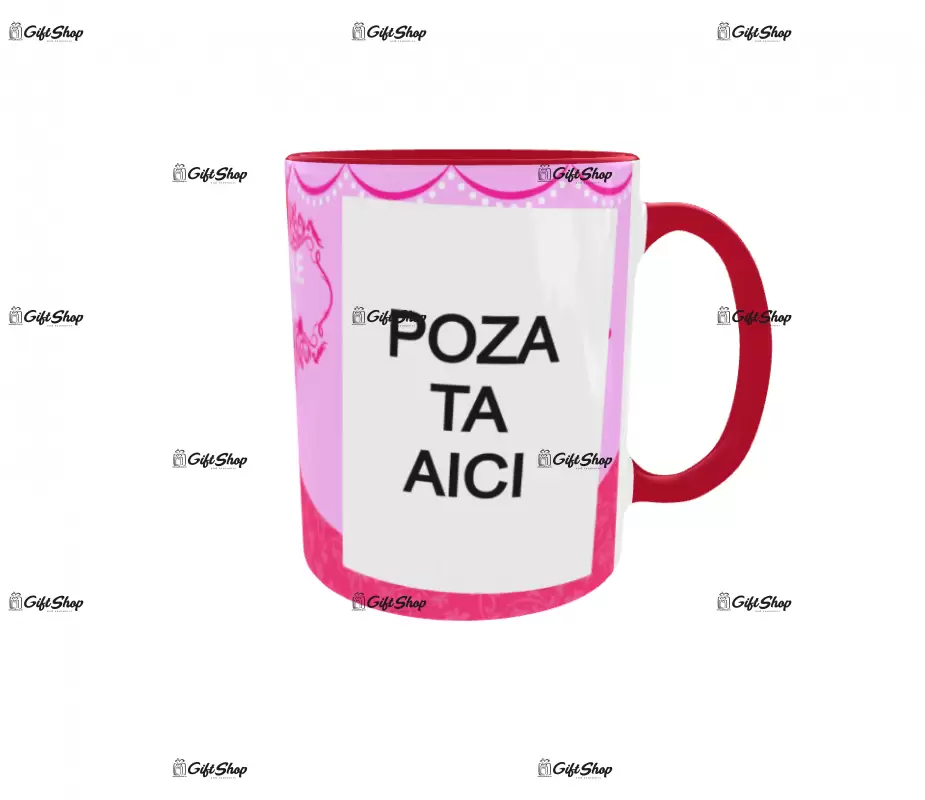 Gothel, model 1, cana din ceramica, 330ml, personalizata cu poza si text