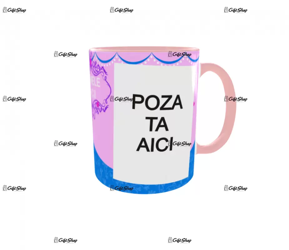 Flynn, model 1, cana din ceramica, 330ml, personalizata cu poza si text