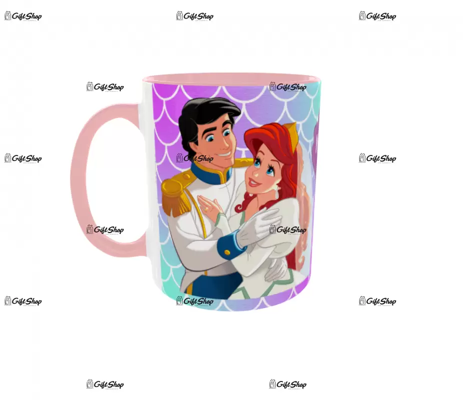 Little mermaid, model 1, cana din ceramica, 330ml, personalizata cu poza si text