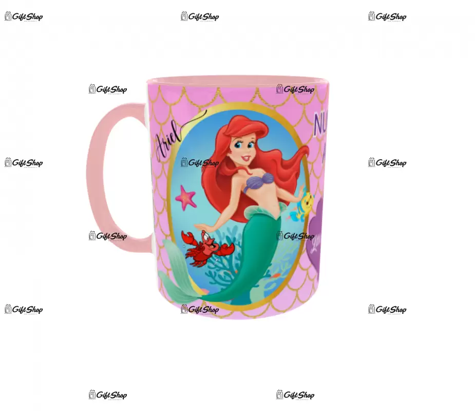 Little mermaid, model 4, cana din ceramica, 330ml, personalizata cu poza si text