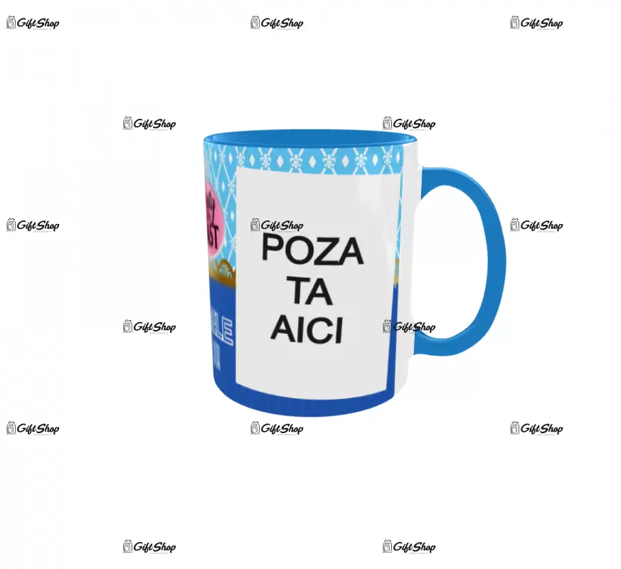 Beauty and the beast, model 5, cana din ceramica, 330ml, personalizata cu poza si text