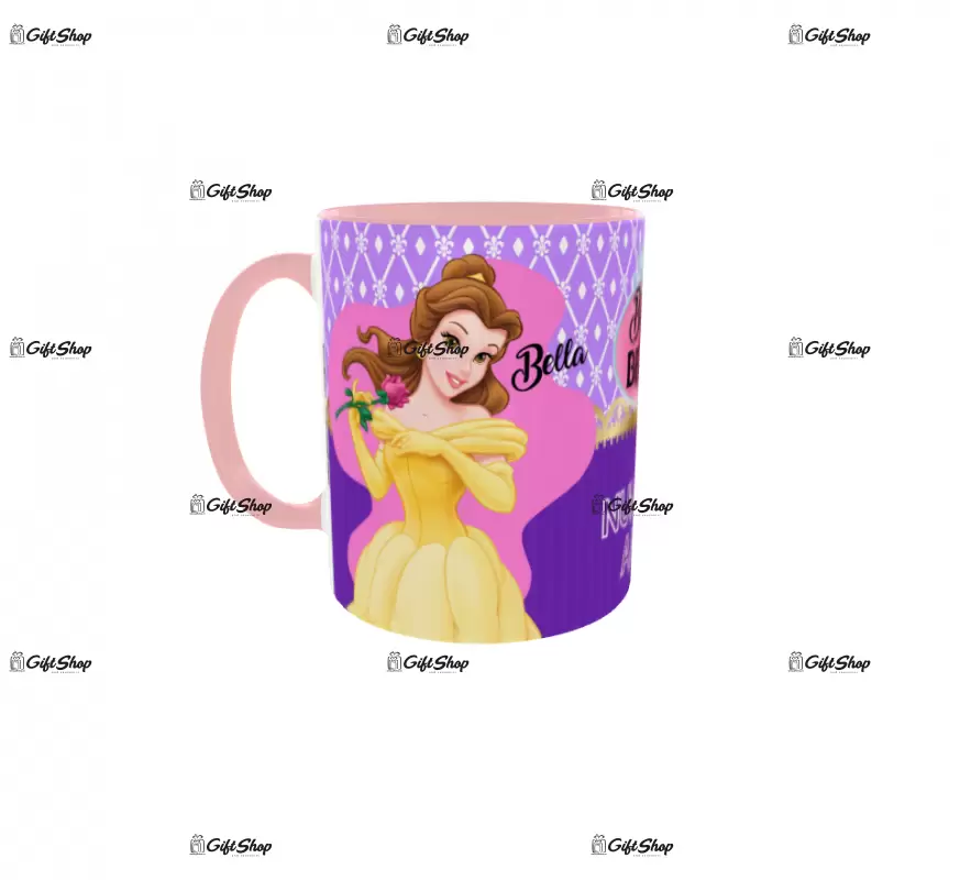 Beauty and the beast, model 7, cana din ceramica, 330ml, personalizata cu poza si text