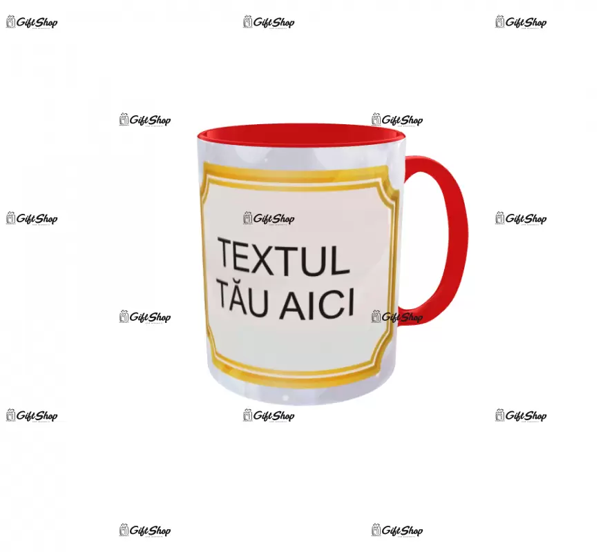 Trandafiri, model 1, cana din ceramica, 330ml, personalizata cu 2 poze si 1 text
