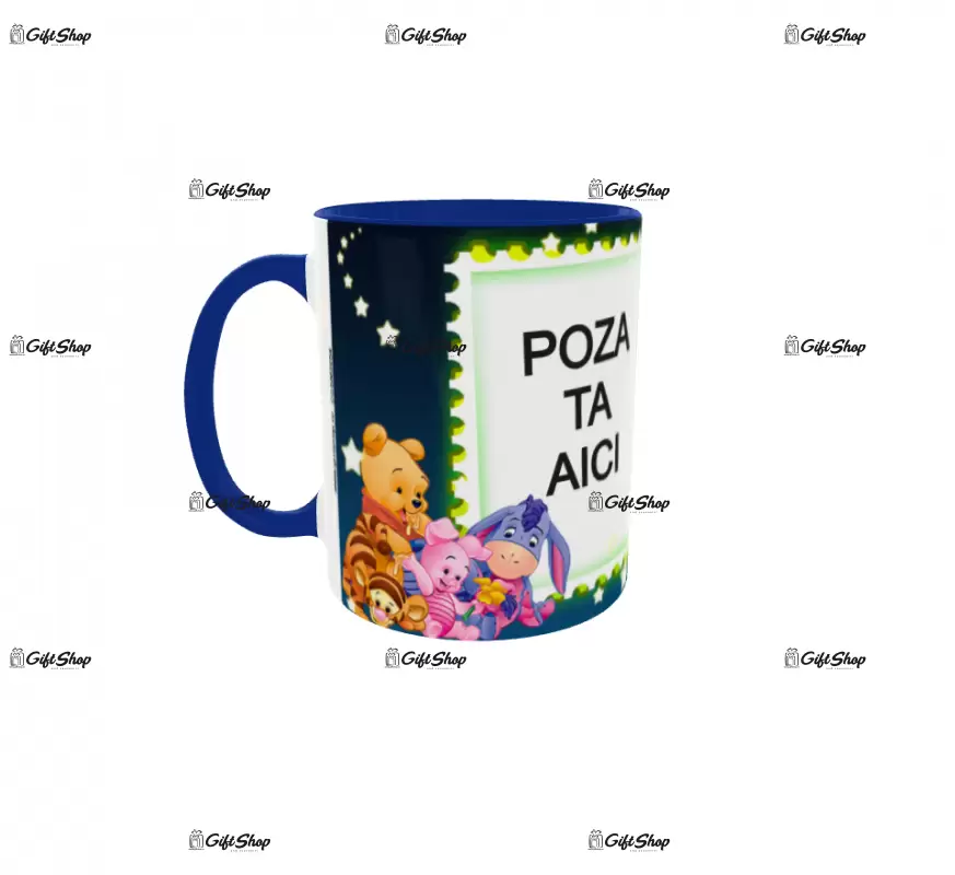Winne the pooh, model 1, cana din ceramica, 330ml, personalizata cu poza si text
