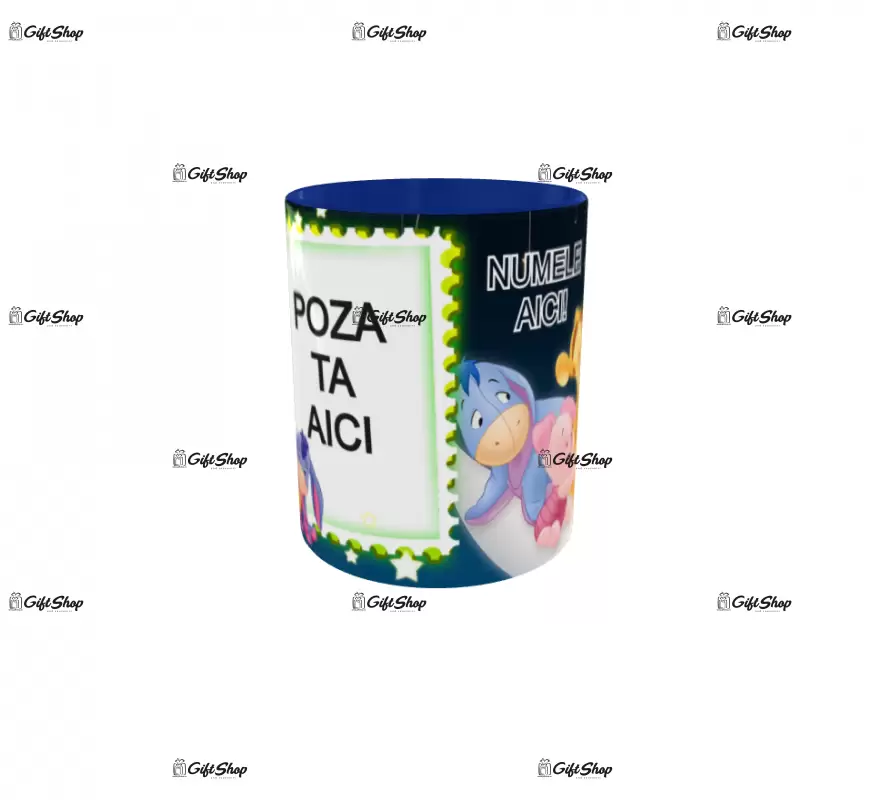 Winne the pooh, model 1, cana din ceramica, 330ml, personalizata cu poza si text