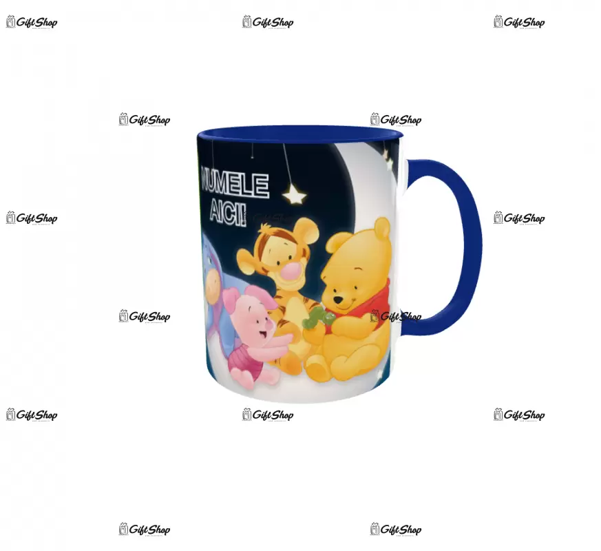 Winne the pooh, model 1, cana din ceramica, 330ml, personalizata cu poza si text