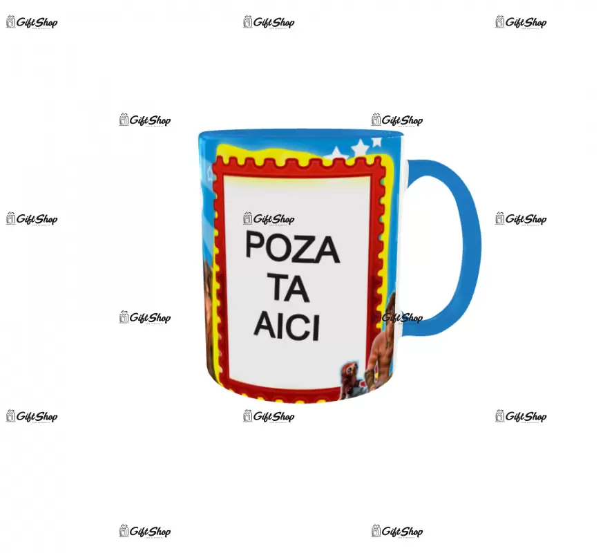 The croods, model 1, cana din ceramica, 330ml, personalizata cu poza si text