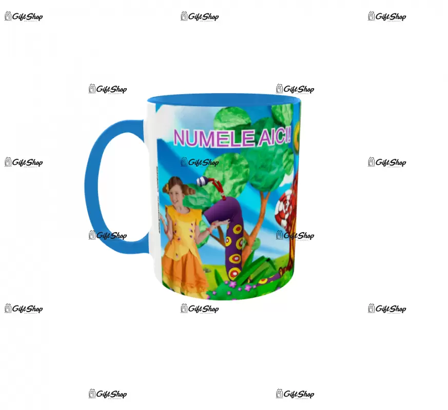 Clarilu, model 1, cana din ceramica, 330ml, personalizata cu poza si text