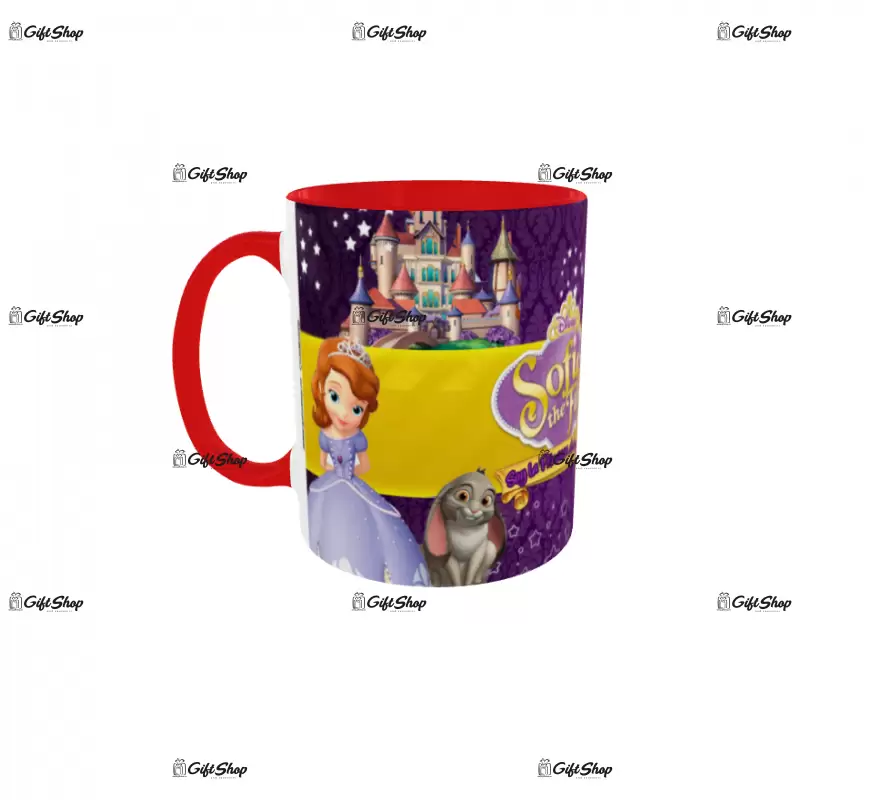 Sofia, model 1, cana din ceramica, 330ml, personalizata cu poza si text
