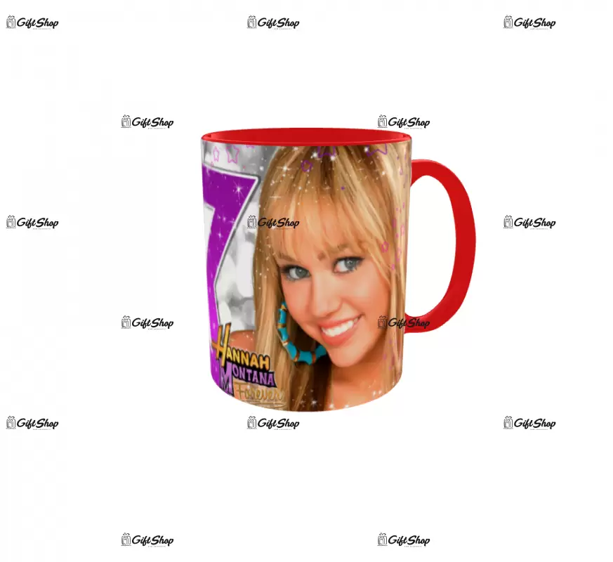 Hannah montana, model 1, cana din ceramica, 330ml, personalizata cu poza si text