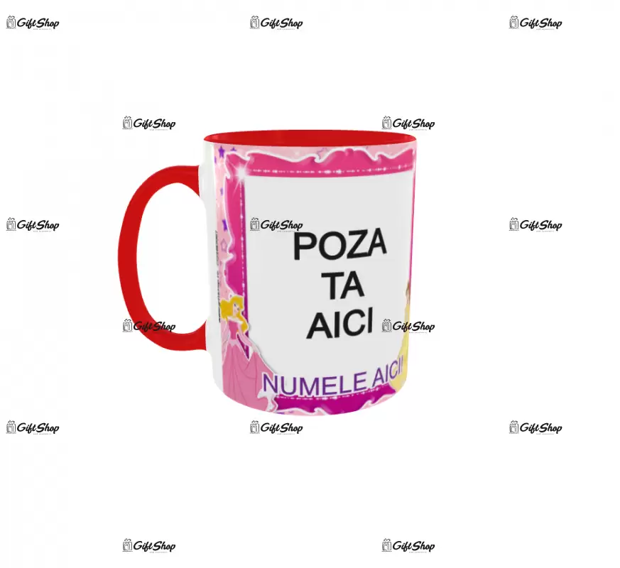 Princesses, model 1, cana din ceramica, 330ml, personalizata cu poza si text