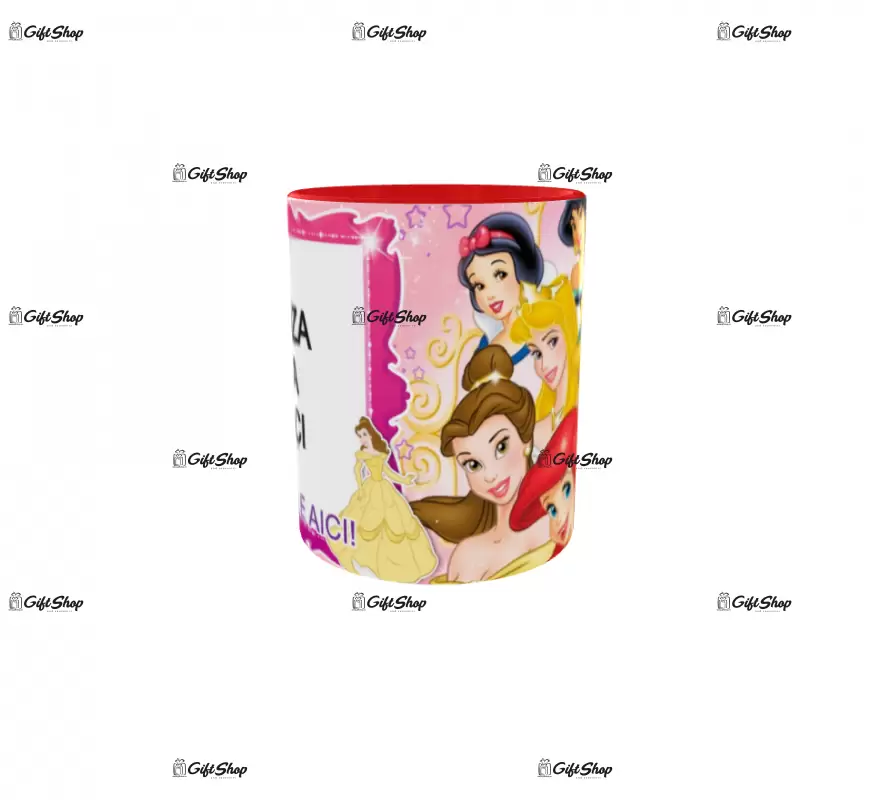 Princesses, model 1, cana din ceramica, 330ml, personalizata cu poza si text