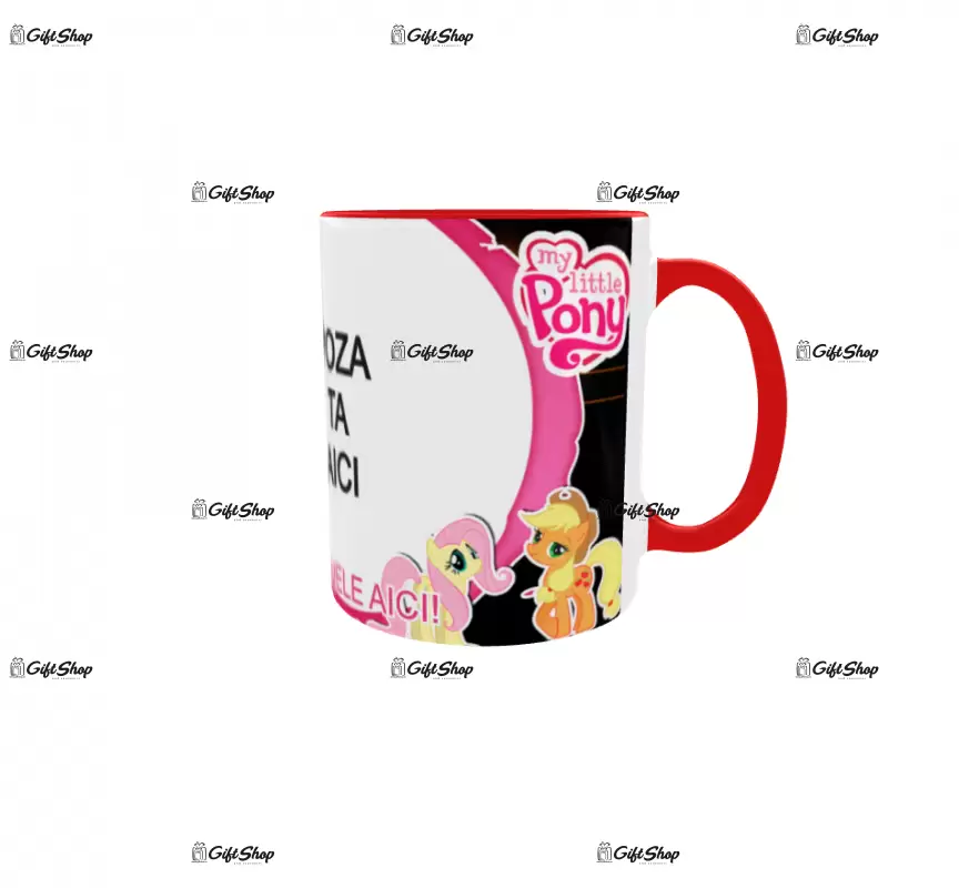 My little pony, model 1, cana din ceramica, 330ml, personalizata cu poza si text