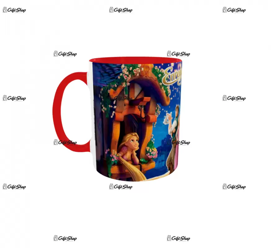Rapunzel, model 11, cana din ceramica, 330ml, personalizata cu poza si text