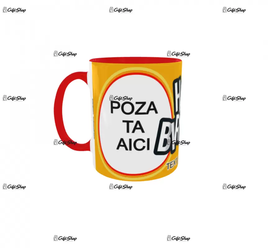 Happy birthday, model 7, cana din ceramica, 330ml, personalizata cu poza si text