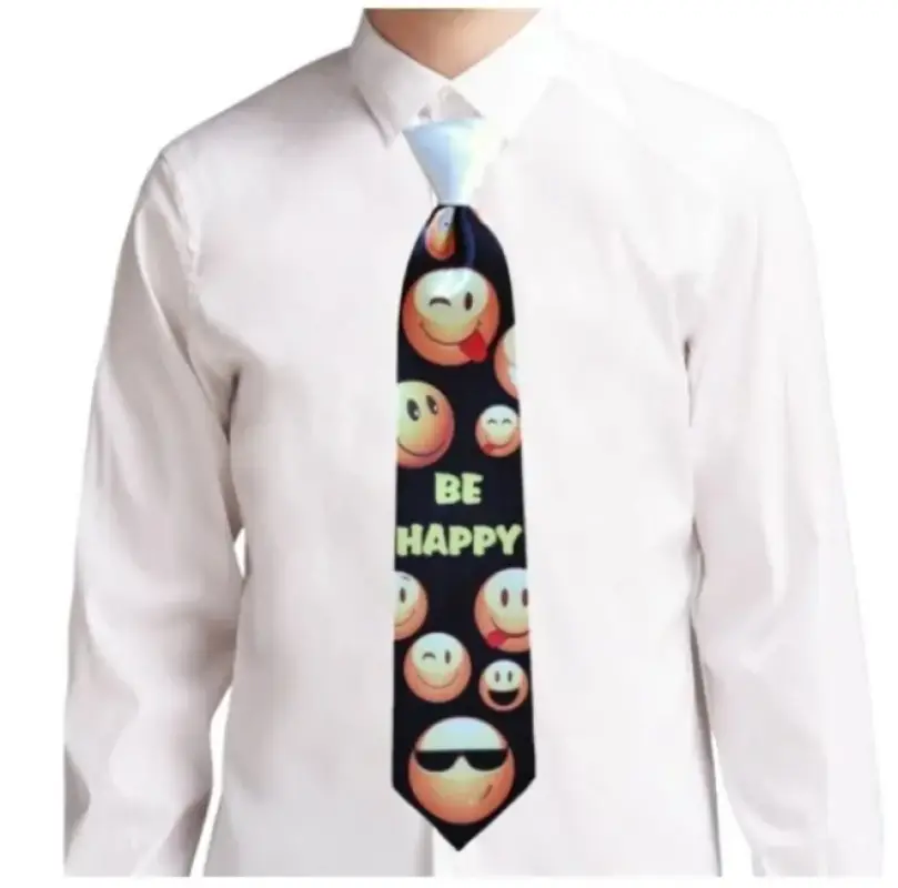 Be happy, cravata cu mesaj