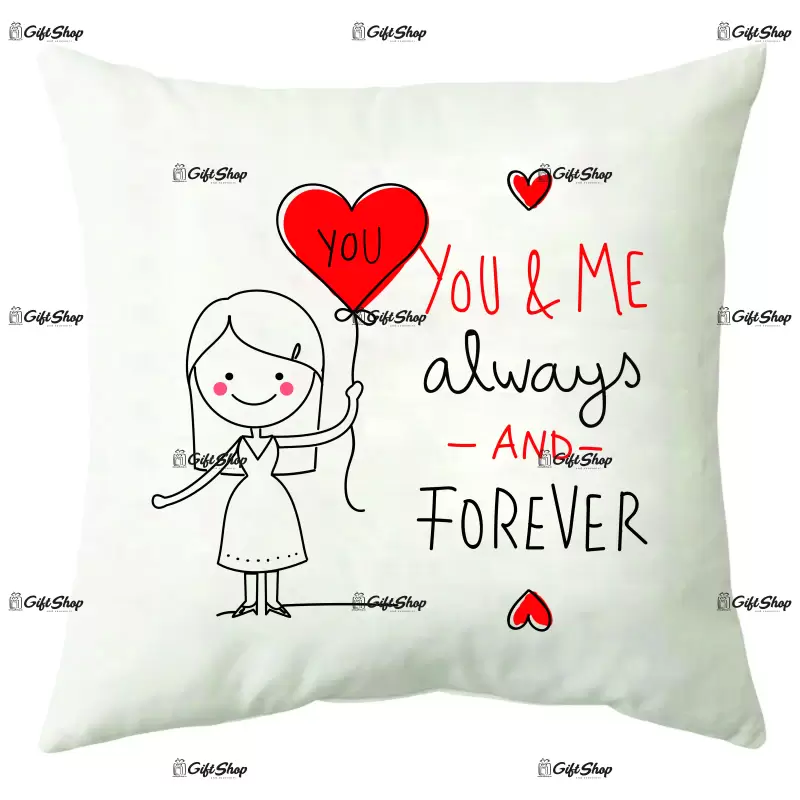 You and me always forever, perna cu mesaj, 40 cm, model 1
