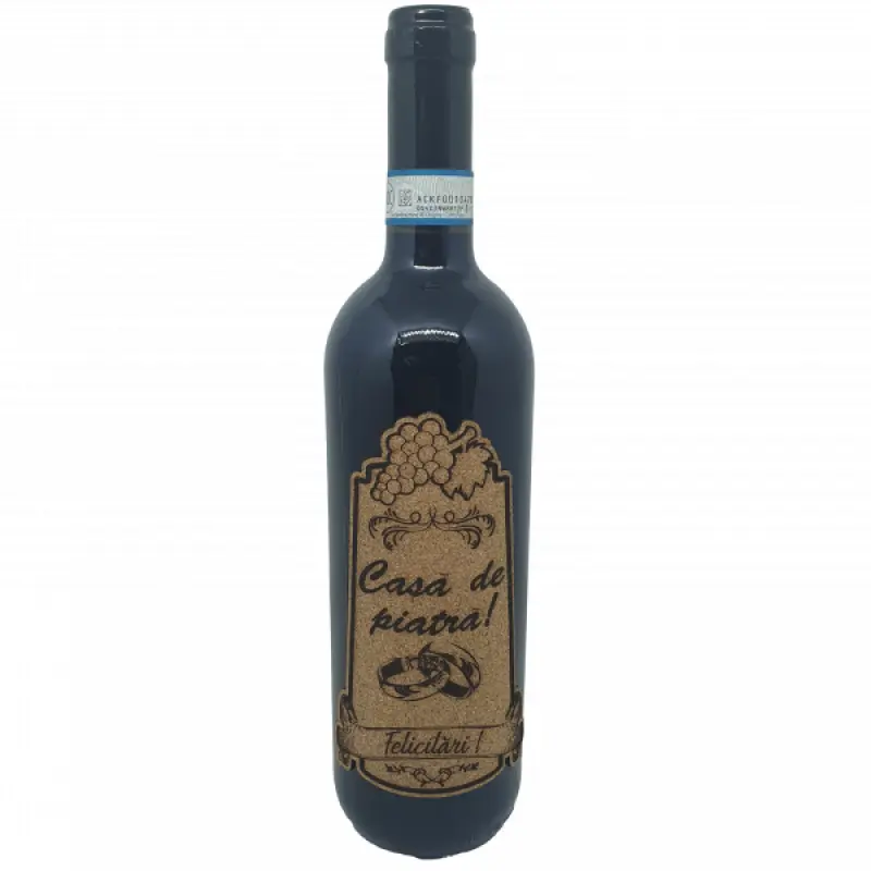 Casa de piatra felictari, eticheta pluta cu mesaj