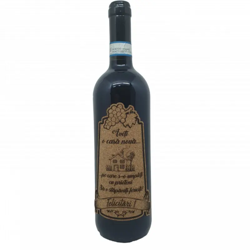 Aveti o casa noua, eticheta pluta cu mesaj