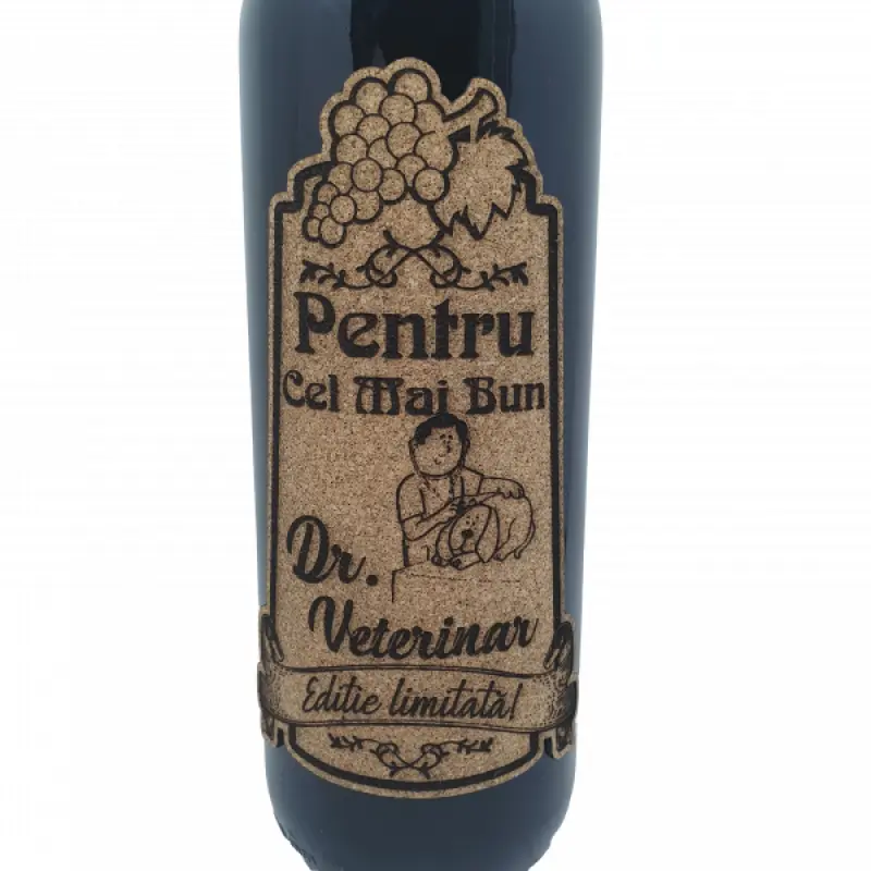 Pentru cel mai bun doctor veterinar, eticheta pluta cu mesaj