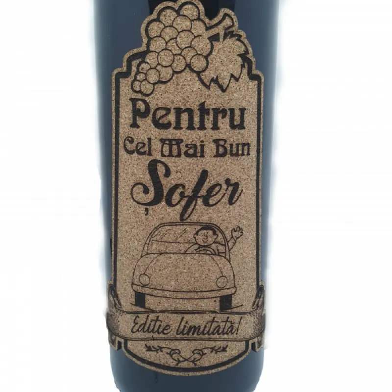 Pentru cel mai bun sofer, eticheta pluta cu mesaj
