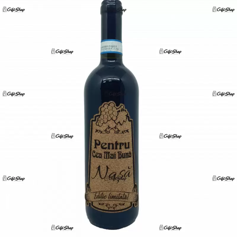 Pentru cea mai buna nasa, editie limitata, vin rosu cabernet sauvignon, demisec, 750ml, 13.5% alcool